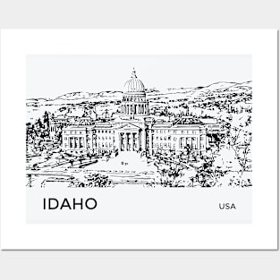 Idaho State USA Posters and Art